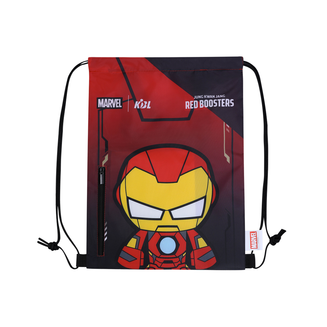 케이비엘 X 마블 컬렉션 안양 정관장 아이언맨 짐색(KBL X MARVELCollection Anyang JeongKwanJang Red Boosters Iron Man Gym Sack)