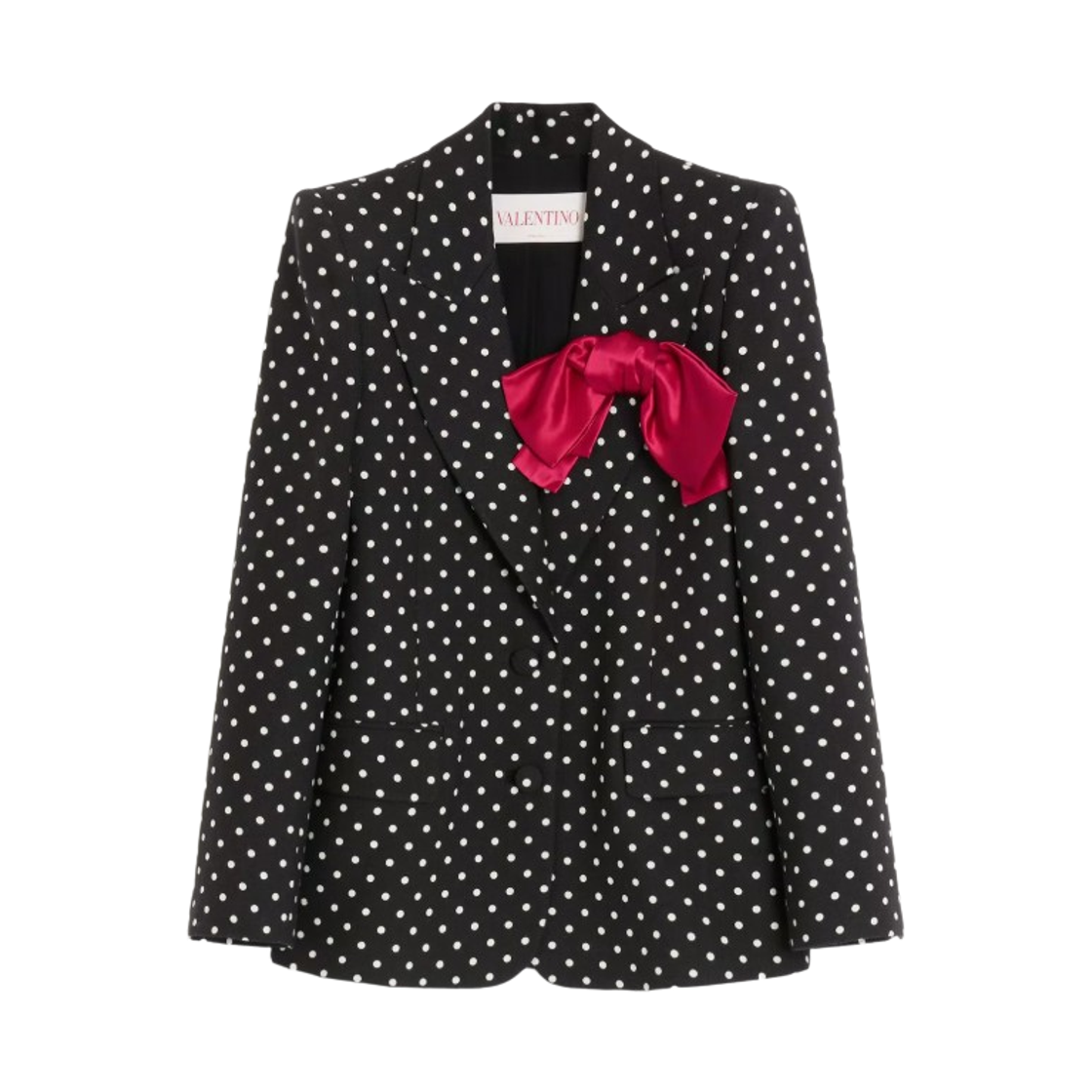 (W) 발렌티노 슈퍼그란 플루스 드 푸아 프린트 자켓 블랙 버치 트리((W) Valentino Supergran Plusdepois Print Jacket Black Birch Tree)