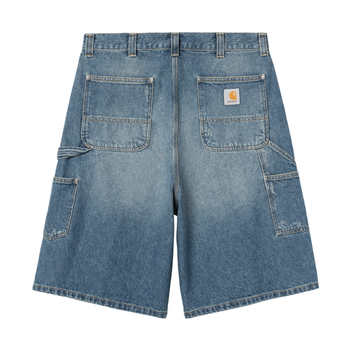 칼하트 WIP OG 아덴 더블 니 쇼츠 블루 그라인드 워시드(Carhartt WIP OG Aden Double Knee Short Blue Grind Washed)