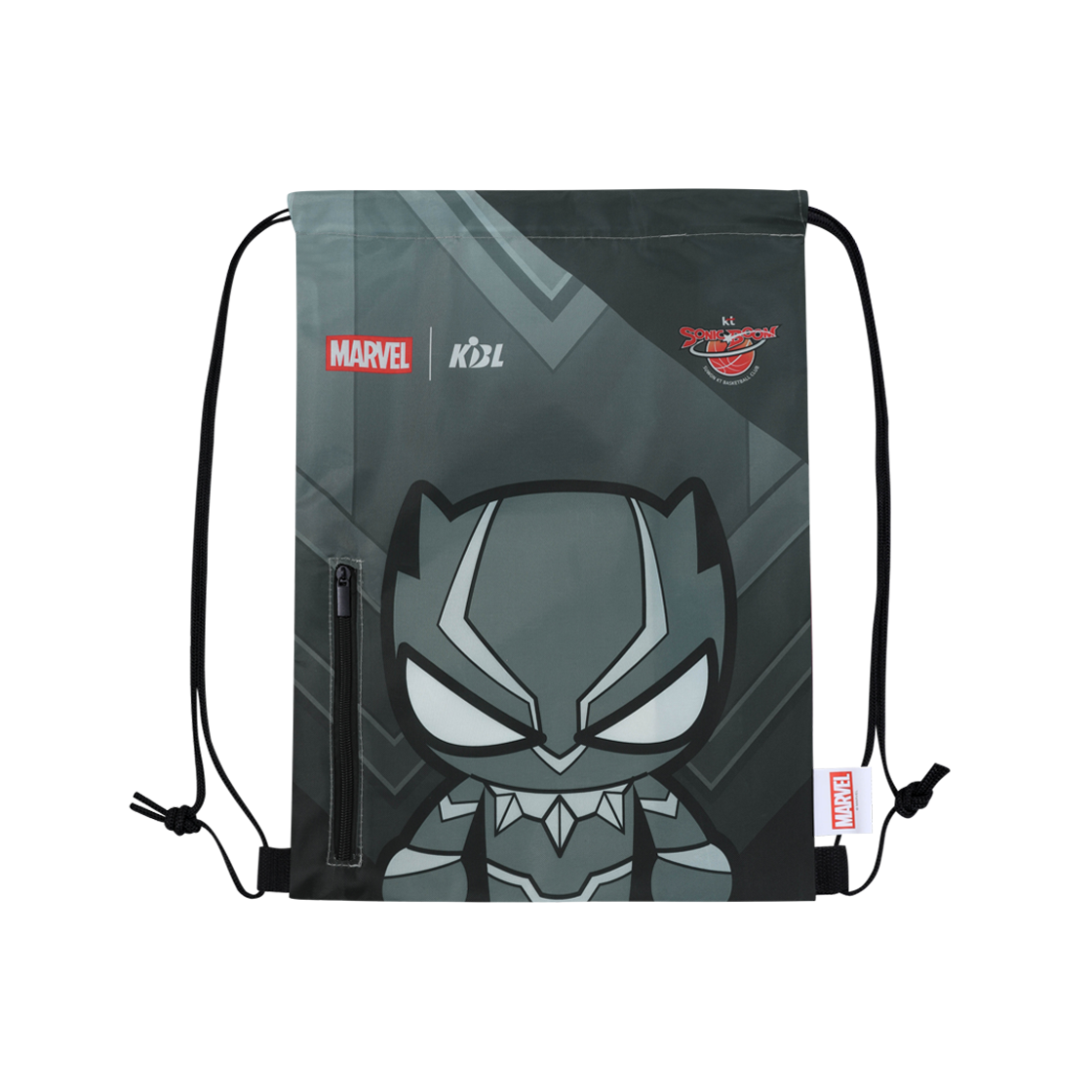 케이비엘 X 마블 컬렉션 수원 KT 블랙팬서 짐색(KBL X MARVELCollection Suwon KT SonicBoom Black Panther Gym Sack)