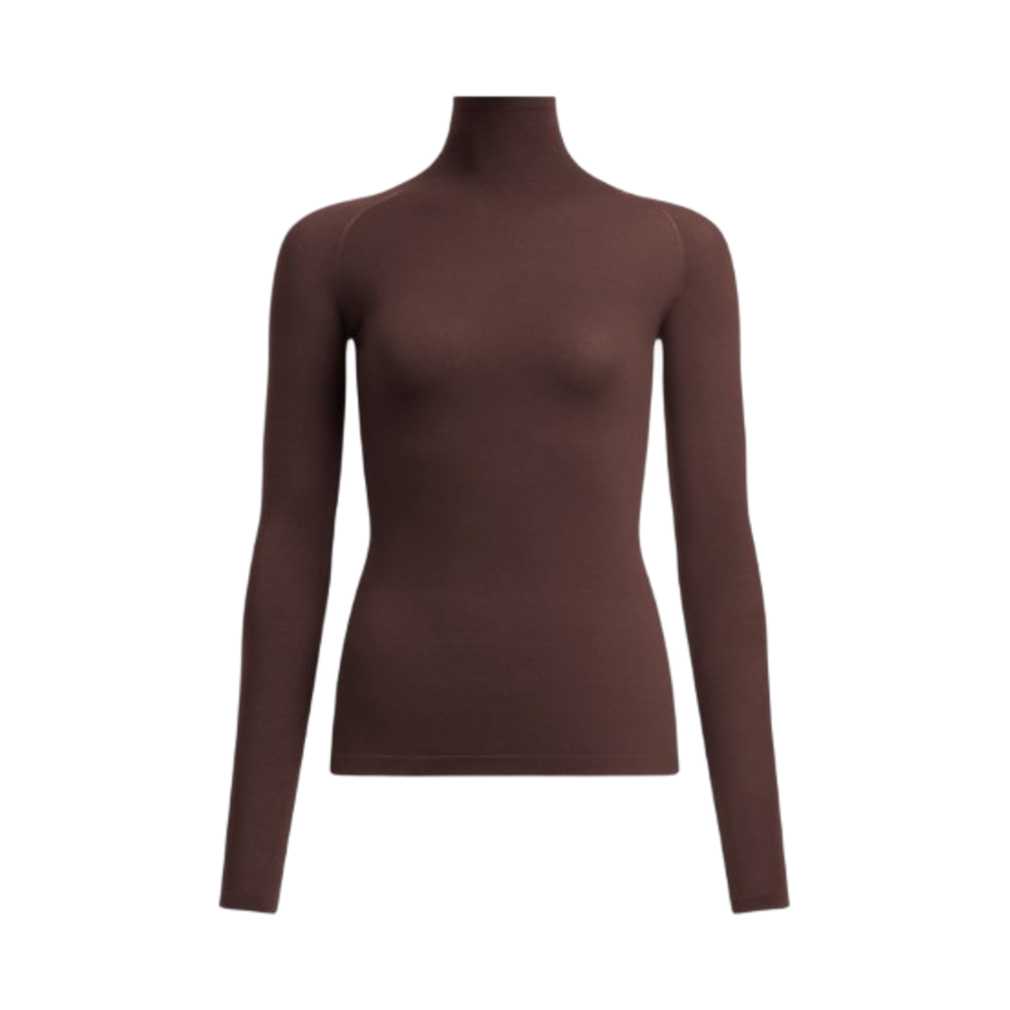 AA9H1199M826A-719 (W) Alaia Second Skin Knit Top Chocolate