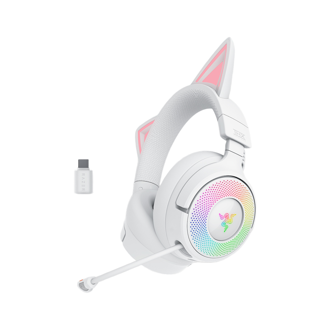 레이저 크라켄 키티 V3 프로 무선 게이밍 헤드셋 화이트(Razer Kraken Kitty V3 Pro White)