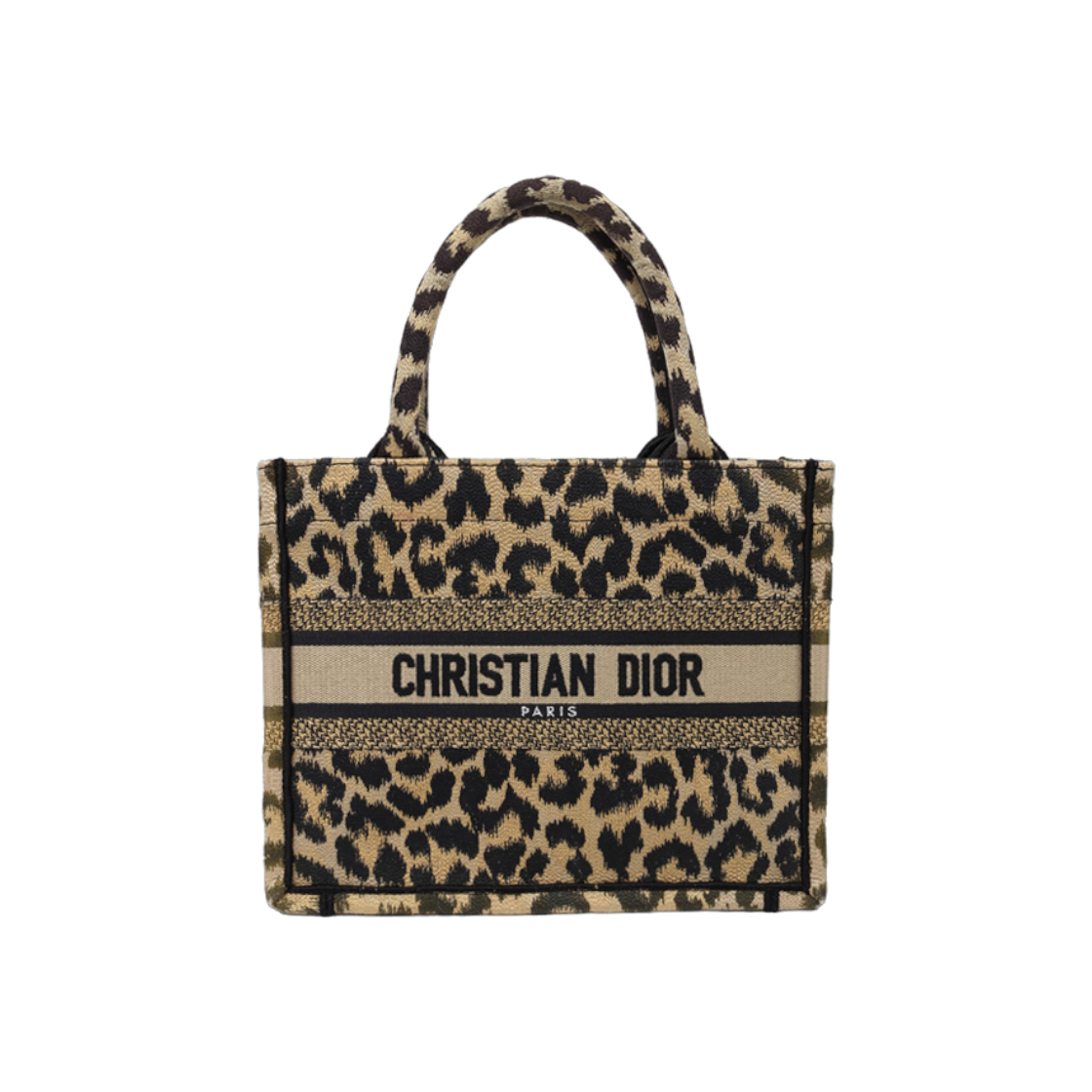 ITQN4FBJF39V Dior Small Leopard Book Tote C-A41951