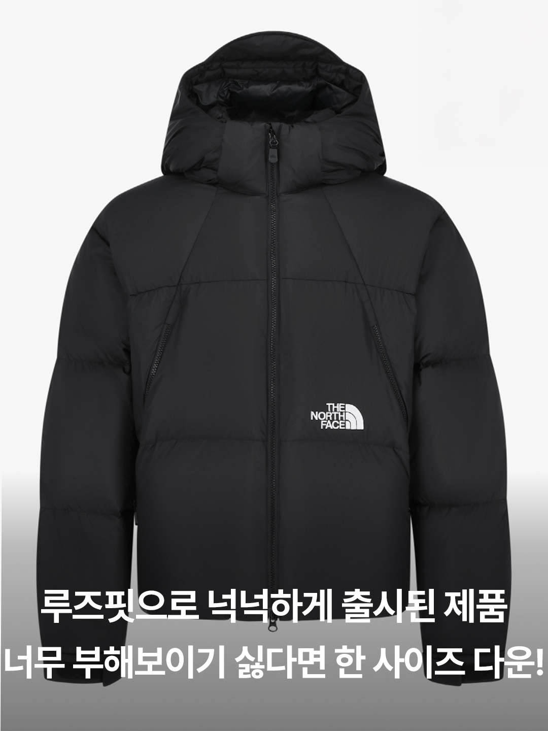 The North Face White Label Project Down Jacket RDS Black - 25FW 착용 스타일 - 5
