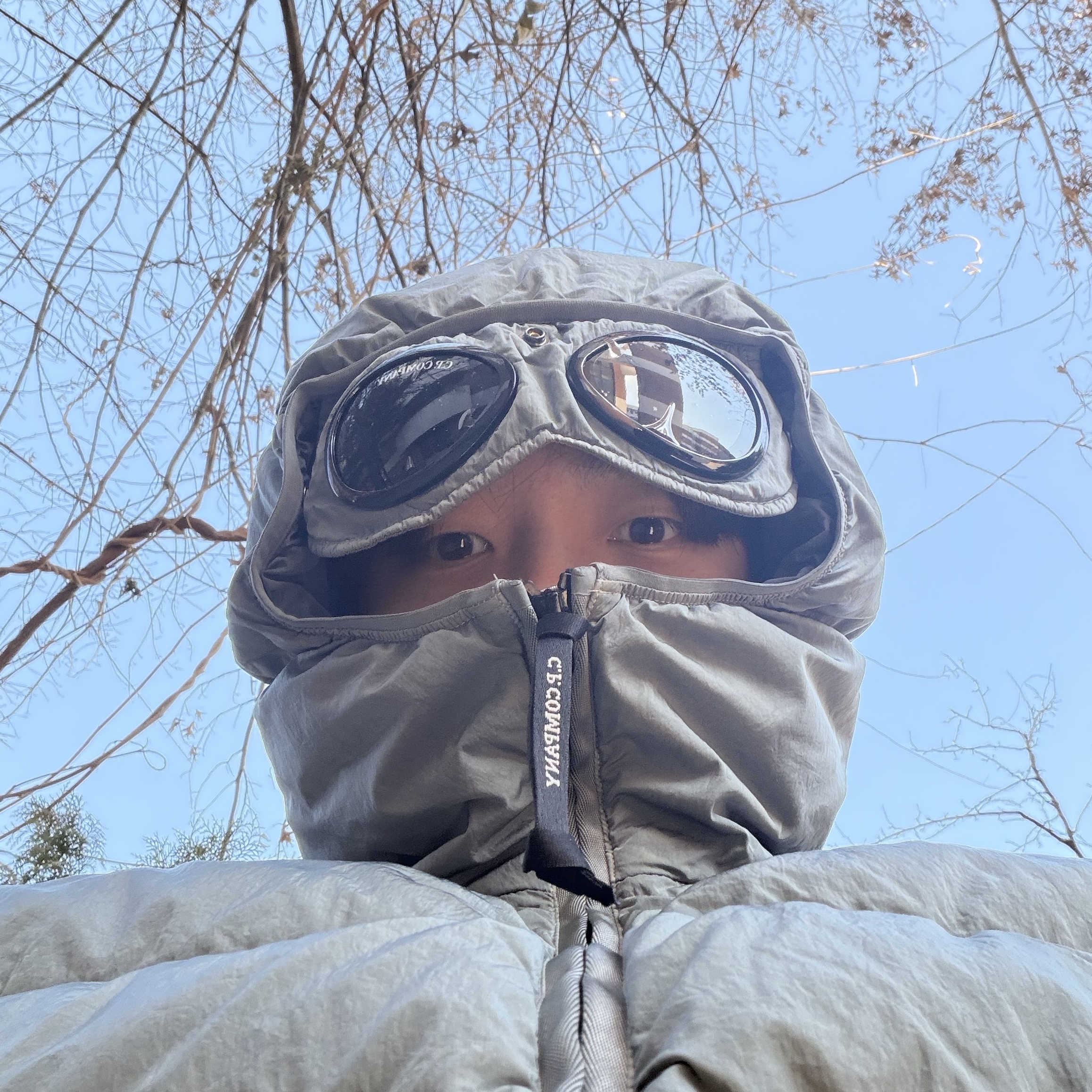 C.P. Company Padding Jumper Gray - 25FW 착용 스타일