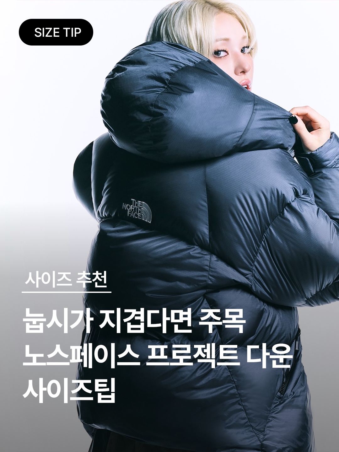 The North Face White Label Project Down Jacket RDS Black - 25FW 착용 스타일 - 1