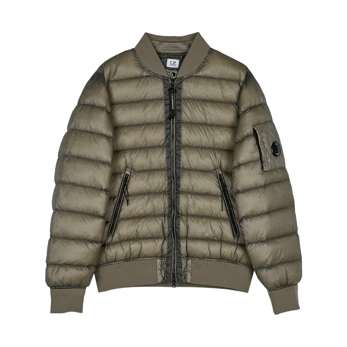 C.P. 컴퍼니 D.D. 쉘 봄버 다운 자켓 펀가이 그레이 - 25FW(C.P. Company D.D. Shell Bomber Down Jacket Fungi Grey - 25FW)