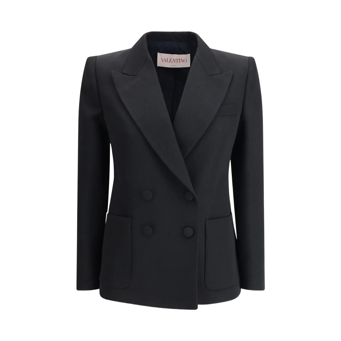 (W) 발렌티노 더블 브레스티드 블레이저 블랙((W) Valentino Double Breasted Blazer Black)