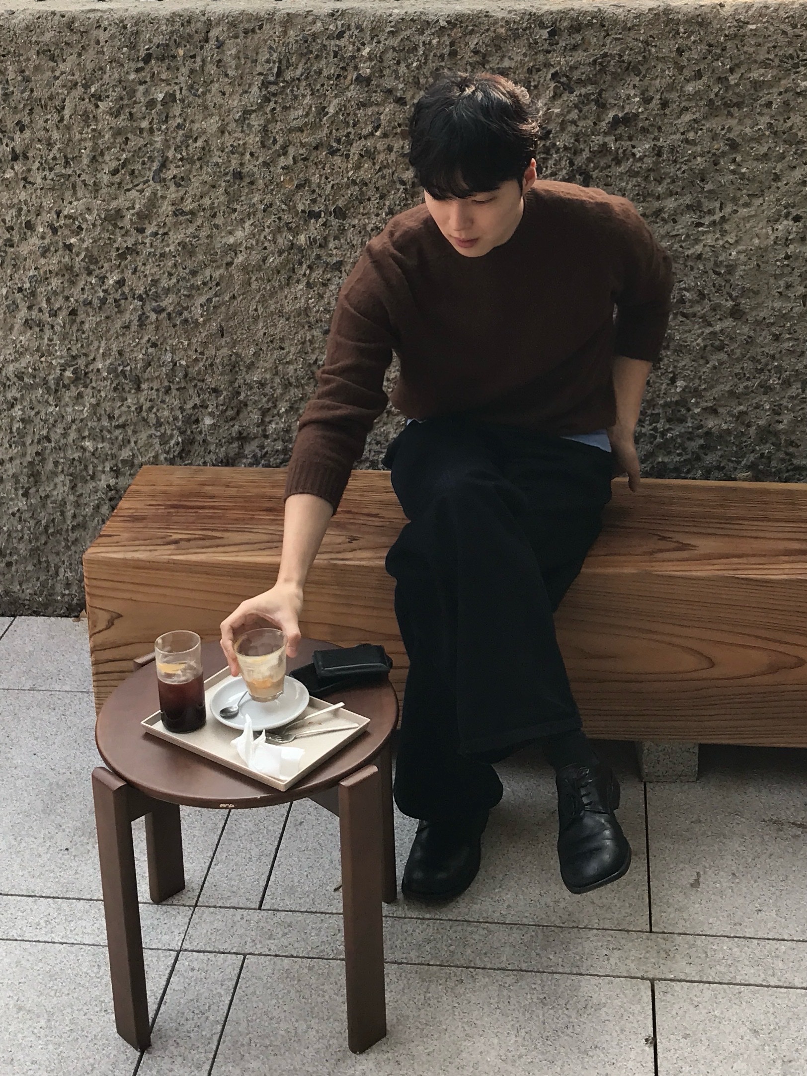 Kinchi Shower - 808 (a) Black 착용 스타일 - 3