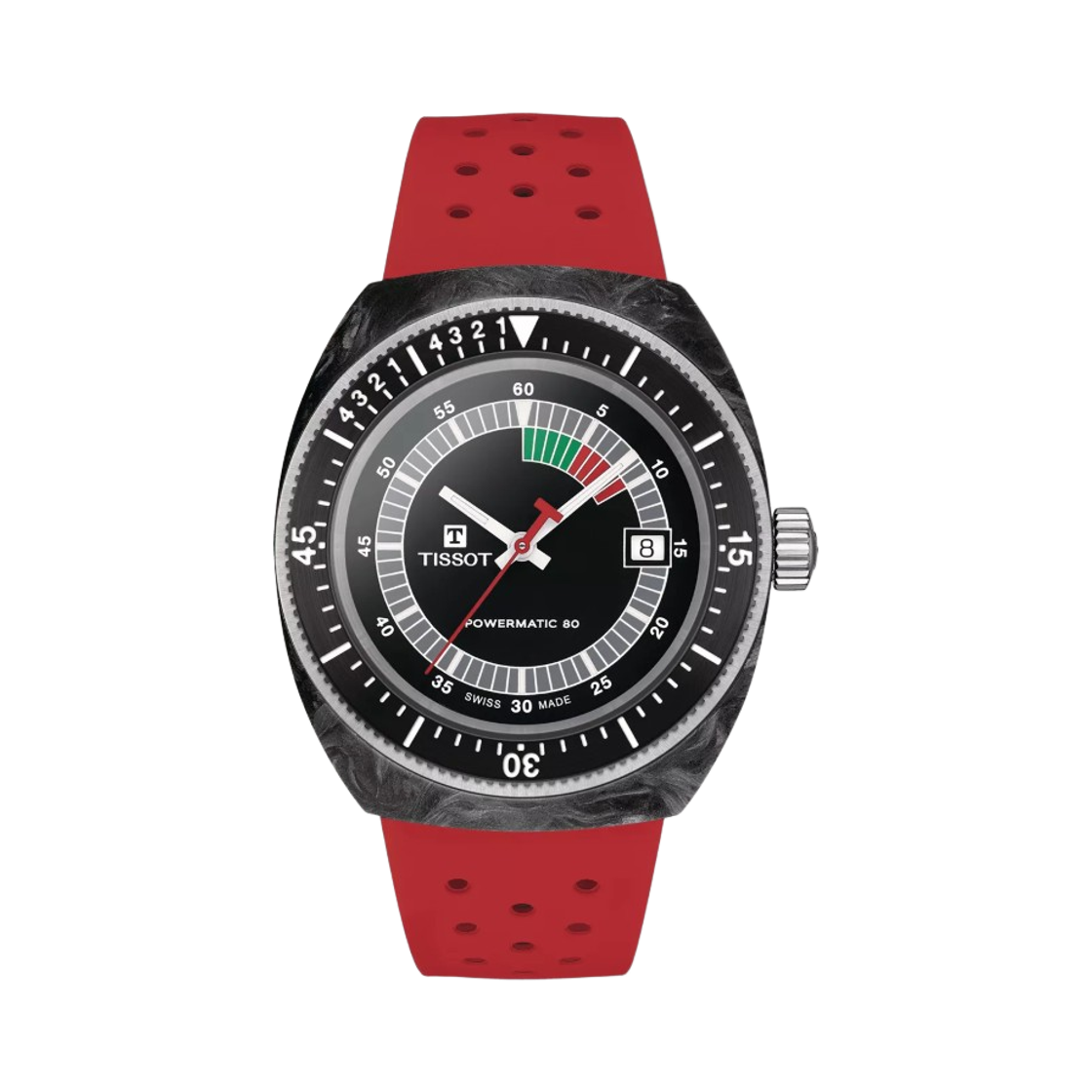 T1454079705702 Tissot Sideral Powermatic 80 S 41mm Rubber Red