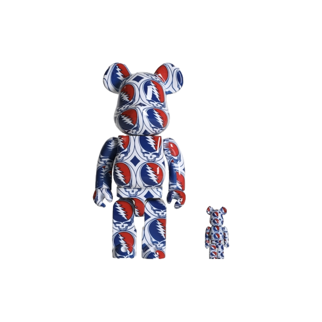 킨키로봇 400%+100% 베어브릭 그레이트풀데드 스틸유어페이스(2208005)(KINKIROBOT 400%+100% Bearbrick Grateful Dead (Steal Your Face))