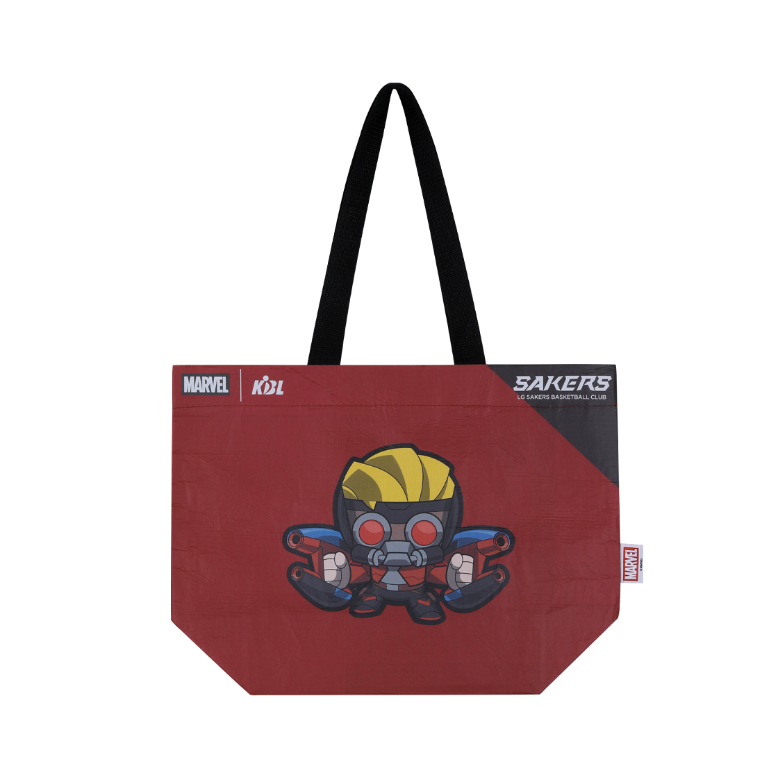 케이비엘 X 마블 컬렉션 창원 LG 스타로드 리유저블백(KBL X MARVELCollection Changwon LG Sakers Star-Lord Reusable Bag)