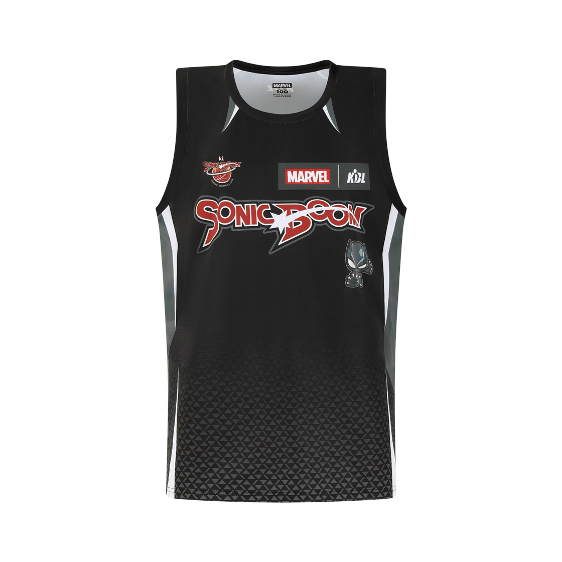케이비엘 X 마블 컬렉션 수원 KT 블랙팬서 농구유니폼(KBL X MARVEL CollectionSuwon KT SonicBoom Black Panther Basketball Uniform)