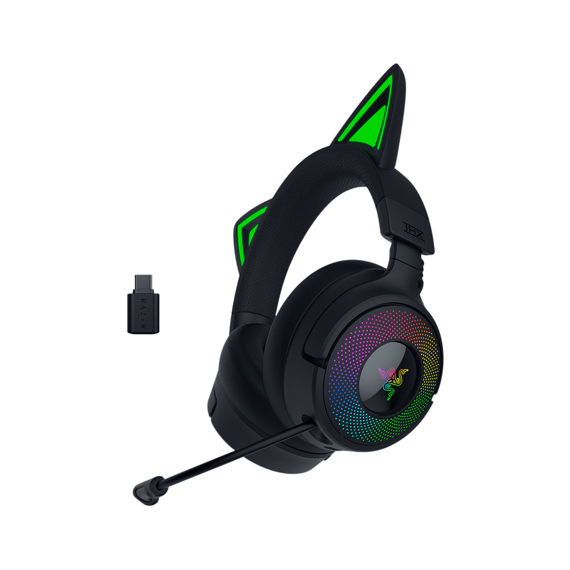 레이저 크라켄 키티 V3 프로 V3 Pro 무선 게이밍 헤드셋 블랙(Razer Kraken Kitty V3 Pro Black)