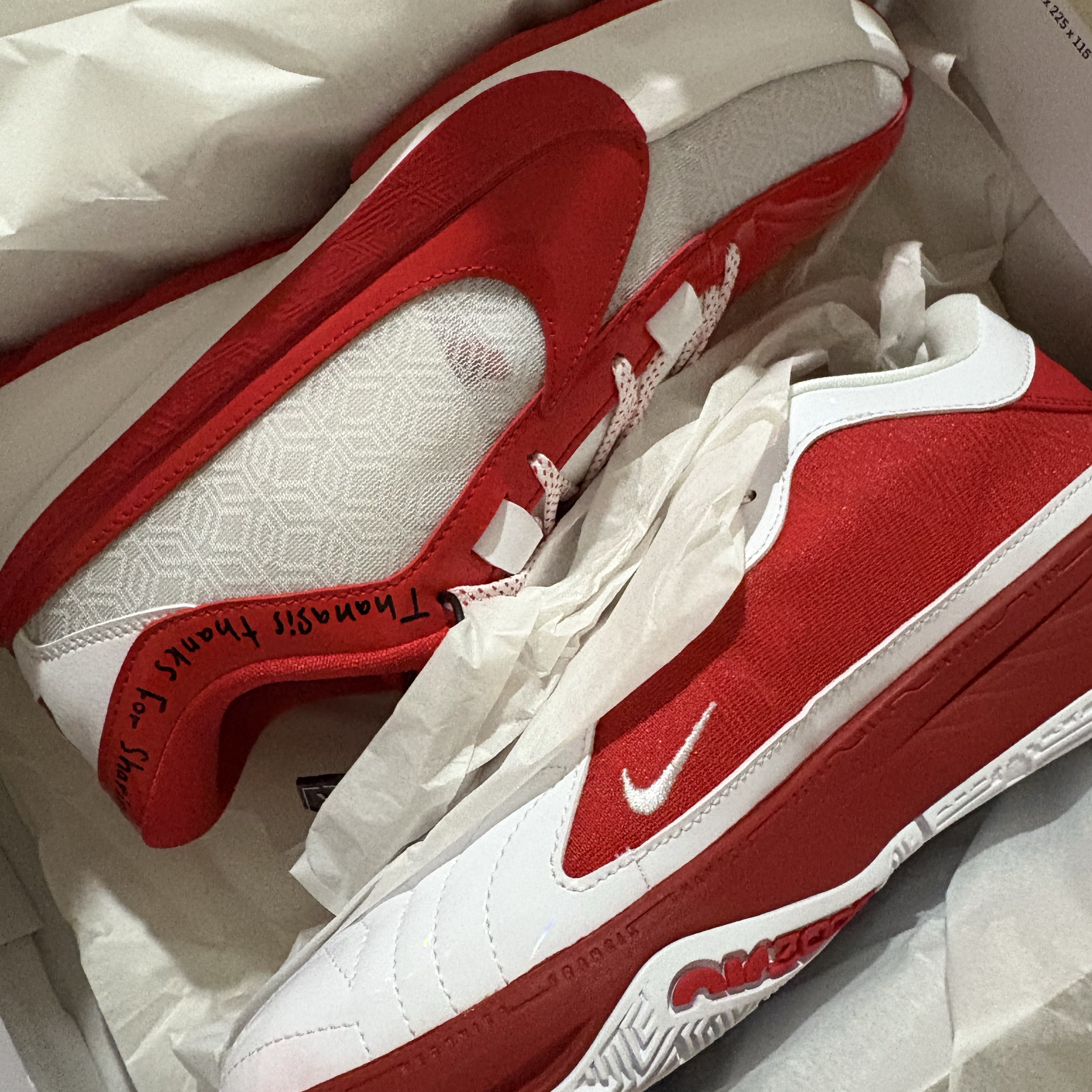 Nike Giannis Freak 5 ASW EP University Red White 착용 스타일 - 1
