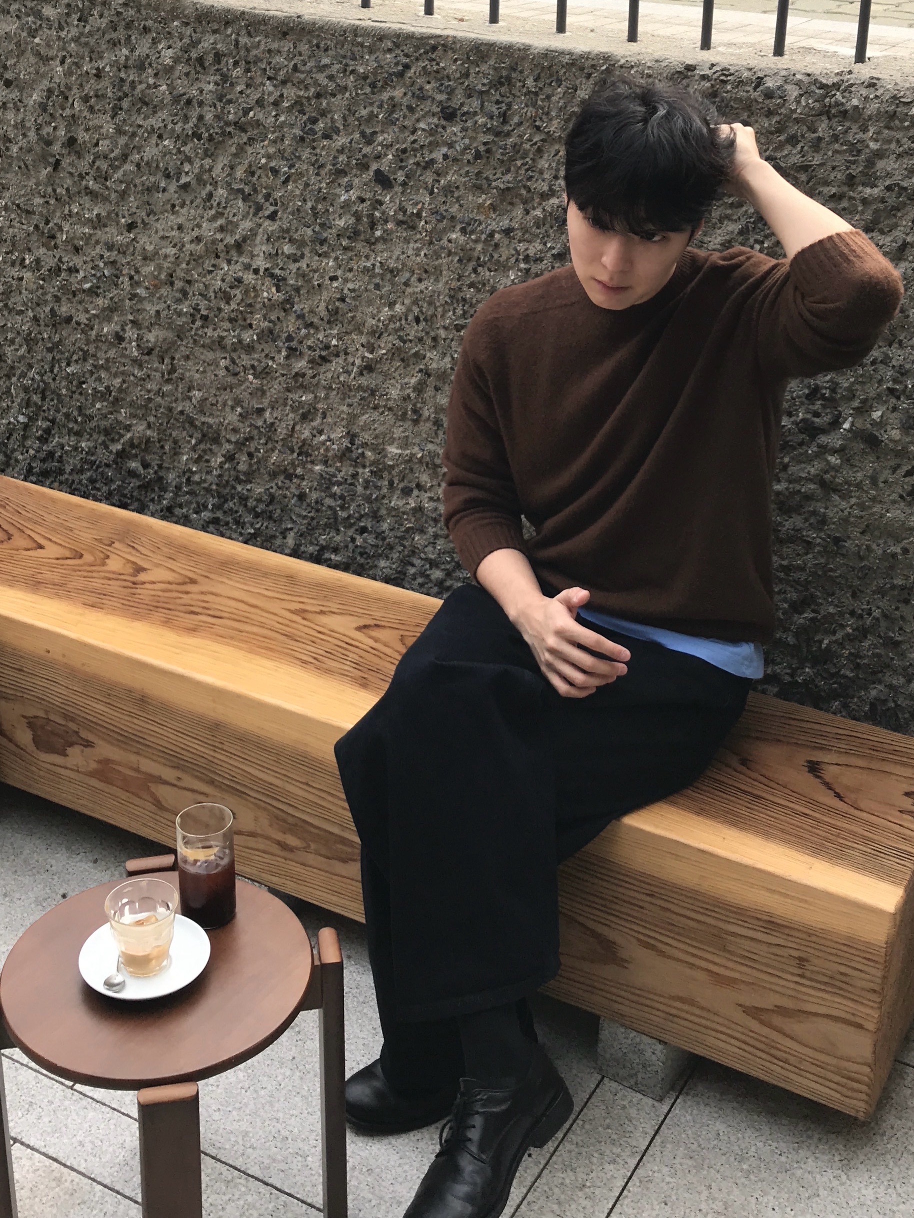Kinchi Shower - 808 (a) Black 착용 스타일 - 1
