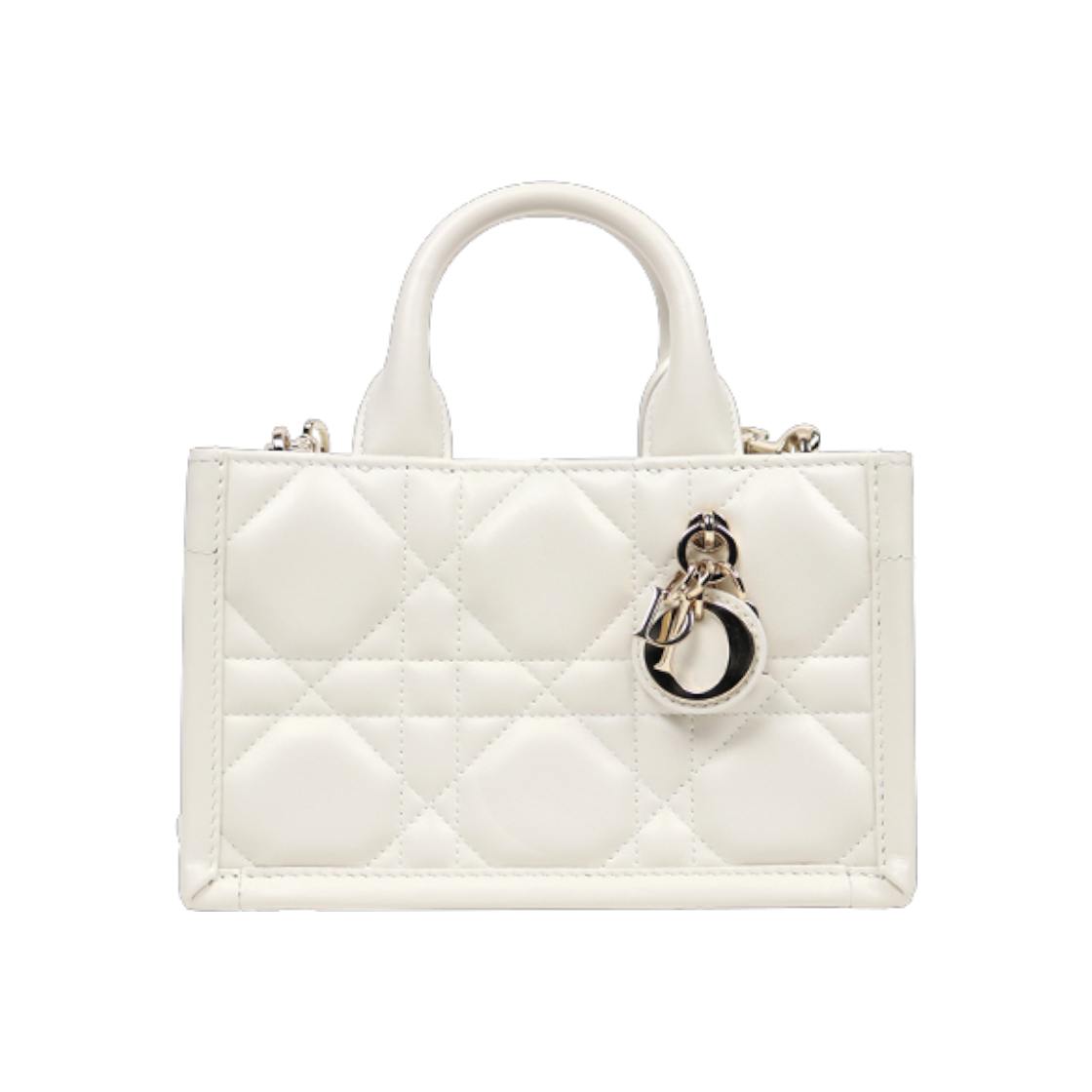 ITQ43JS848CN Dior Mini White Leather Book Tote Bag D-A42964