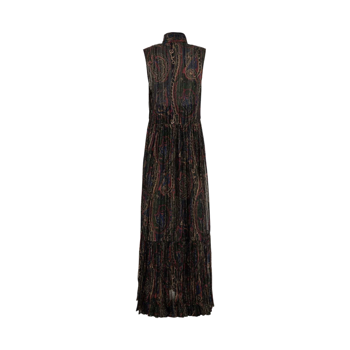 (W) 생로랑 프린티드 실크 블렌드 롱 드레스 멀티컬러((W) Saint Laurent Printed Silk Blend Long Dress Multicolor) - 2