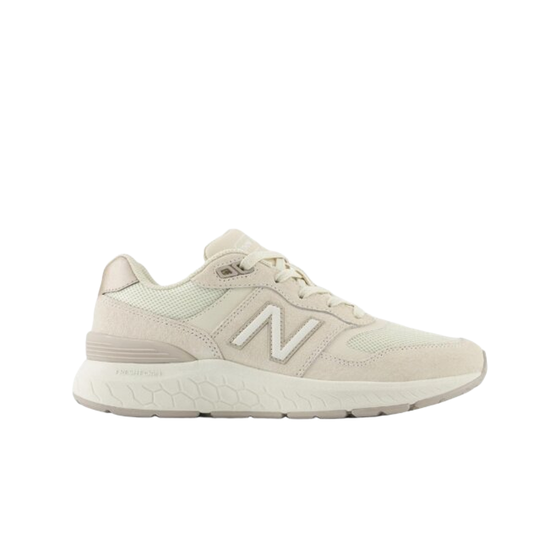 (W) 뉴발란스 프레쉬 폼 워킹 880v6 오프 화이트 - 2E 엑스트라 와이드((W) New Balance Fresh Foam Walking 880v6 Off White - 2E Extra Wide) - 1