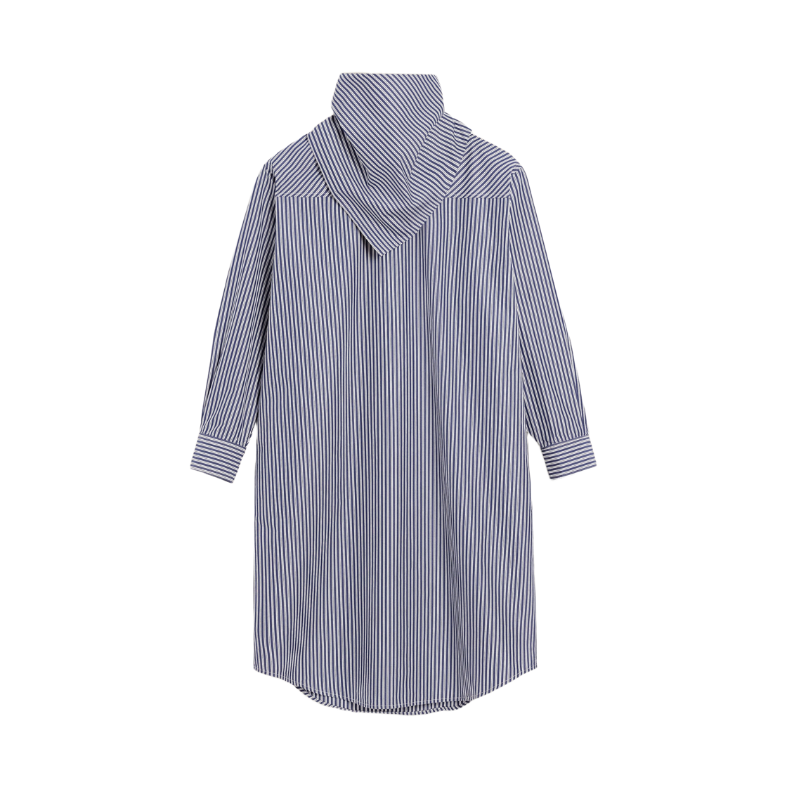 UDR629-CO0133-4901 AMI Cotton Bandana Midi Dress Royal Blue White