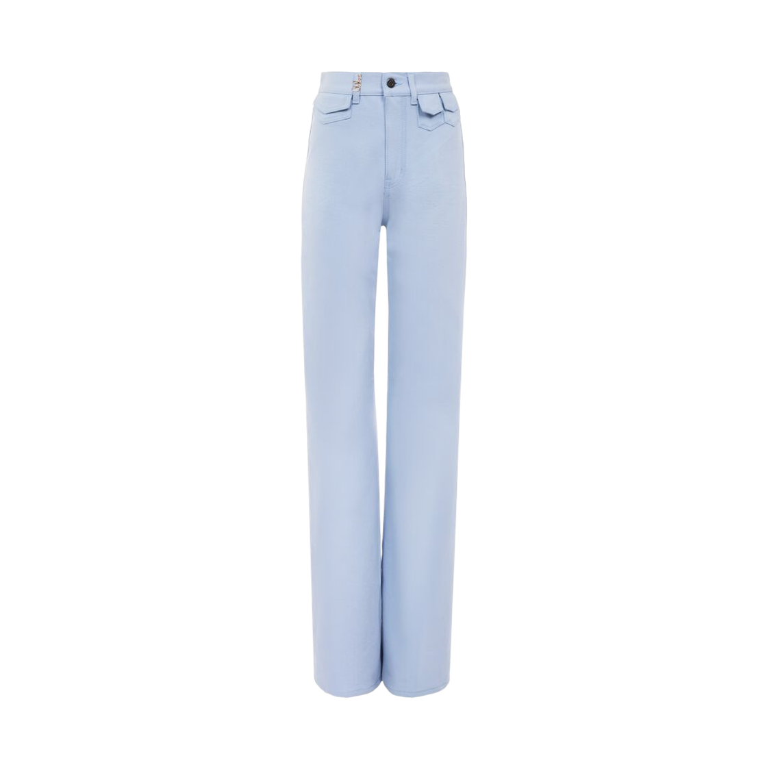CH25UDP03252469 (W) Chloe Denim High-Rise Flared Jeans Shady Blue
