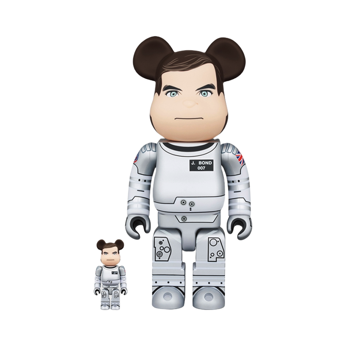 [6%적립] 킨키로봇 400%+100% 베어브릭 007 제임스본드 문레이커 (2501004)