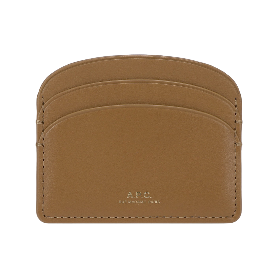 PXAWV-F63270-DAN A.P.C. Demi-Lune Card Holder Honey