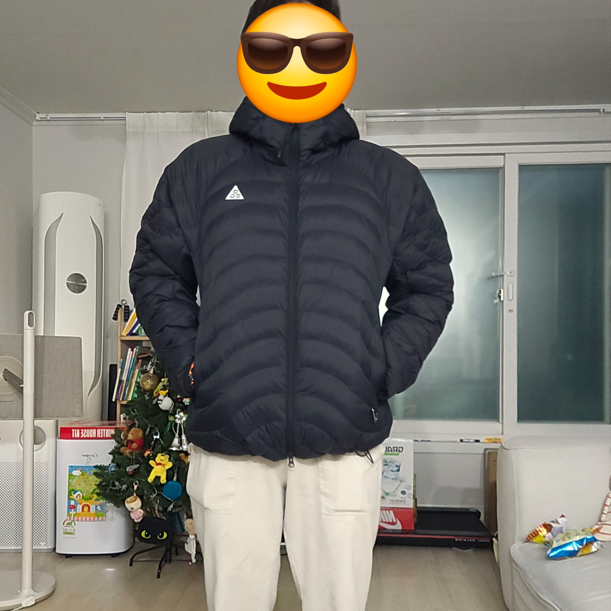 Nike ACG Lava Flow Therma-Fit ADV Jacket Black Summit White - Asia 착용 스타일 - 3