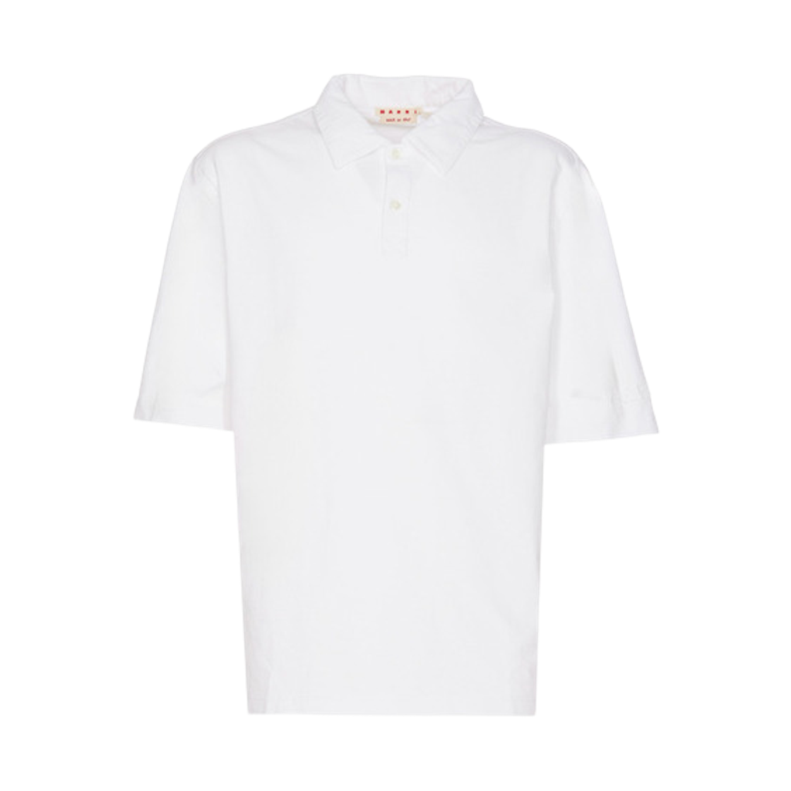 마르니 코튼 폴로 셔츠 화이트(Marni Cotton Polo Shirt White)