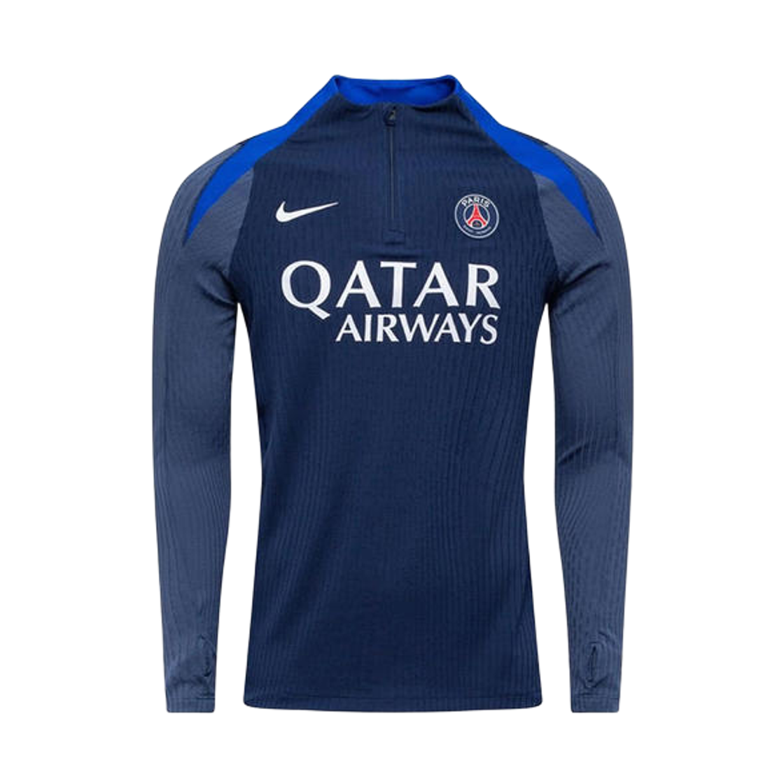 HJ6585-411 Nike Paris Saint-Germain Strike Elite Dri-Fit ADV Football Knit Drill Top Midnight Navy Diffused Blue (HJ6585-411) (Non Marking Ver.)