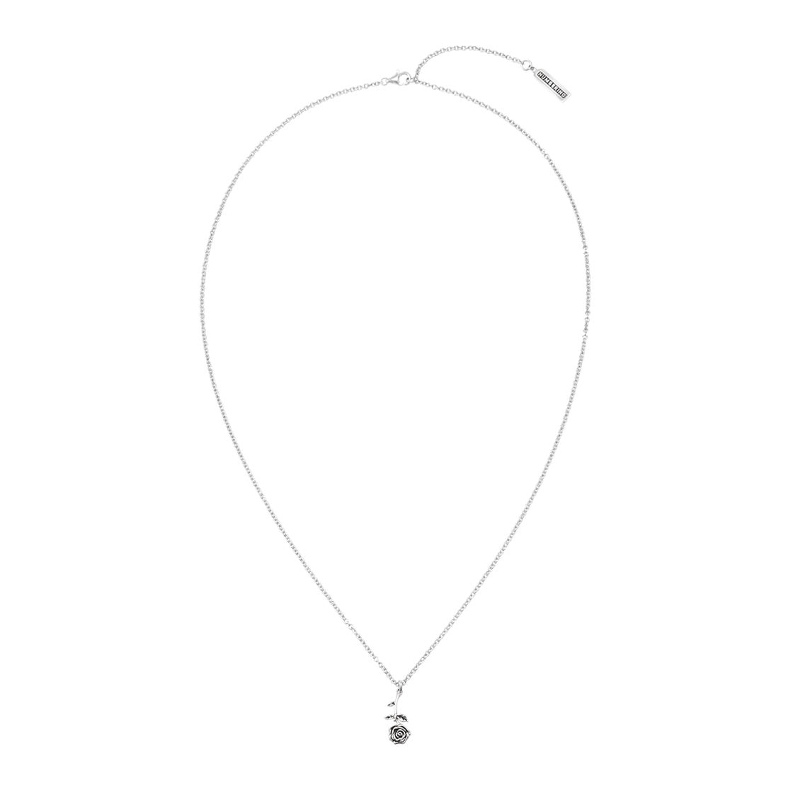 [KREAM 단독] 넘버링 #7716 로즈 네크리스 실버([KREAM 단독] NUMBERING #7716 Rose Necklace Silver)