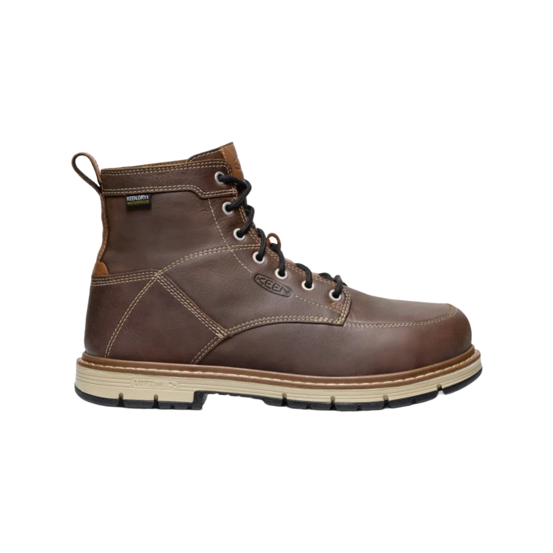 킨 산 조스 6 워터프루프 90° 힐 부츠 바이슨 블랙(Keen San Jose 6 Waterproof 90° Heel Boot Bison Black)