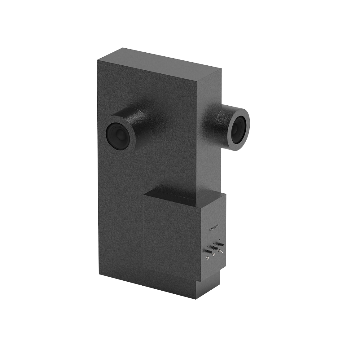 TS-Brutalist-M Transparent Brutalist Speaker Black