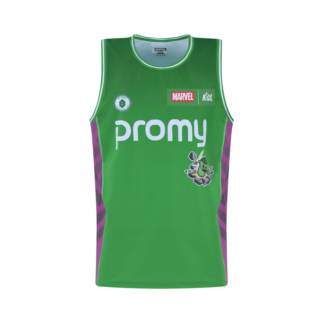 케이비엘 X 마블 컬렉션 원주 DB 헐크 농구유니폼