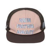 Alex Zono x Woodz New Paths Await Trucker Hat Beige