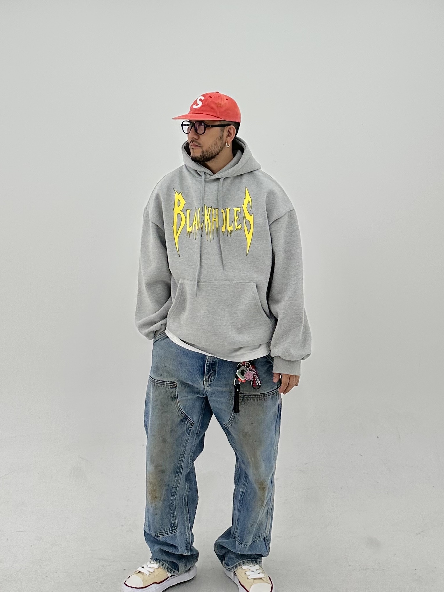 Supreme Pigment Print S Logo 6-Panel Orange - 22FW, Maison Mihara Yasuhiro Peterson OG Sole Canvas Low-top Sneakers Natural 착용 스타일 - 1