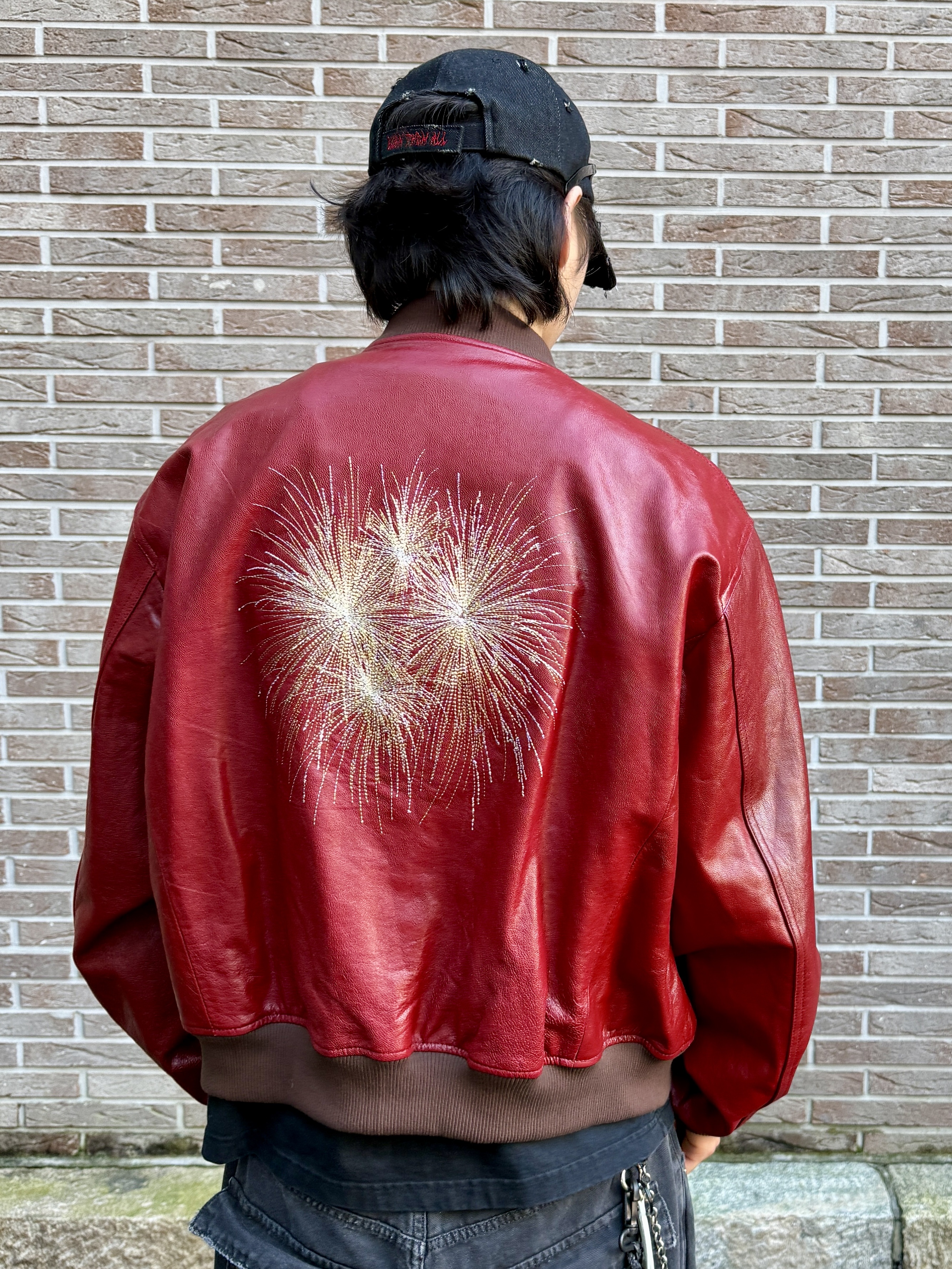 Balenciaga Basketball Sneakers Silver Black, Undermycar Hommage Embraced The Fireworks Goatskin Blouson Red - 24FW 착용 스타일 - 2
