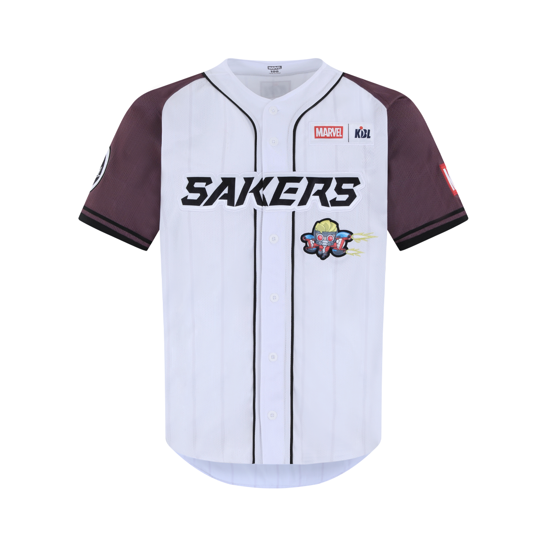 케이비엘 X 마블 컬렉션 창원 LG 스타로드 응원유니폼(KBL X MARVEL CollectionChangwon LG Sakers Star Lord Fan Uniform)