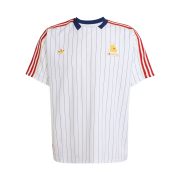Adidas AS Roma Terrace Icons Jersey White Dark Blue - US Sizing (Non Marking Ver.)