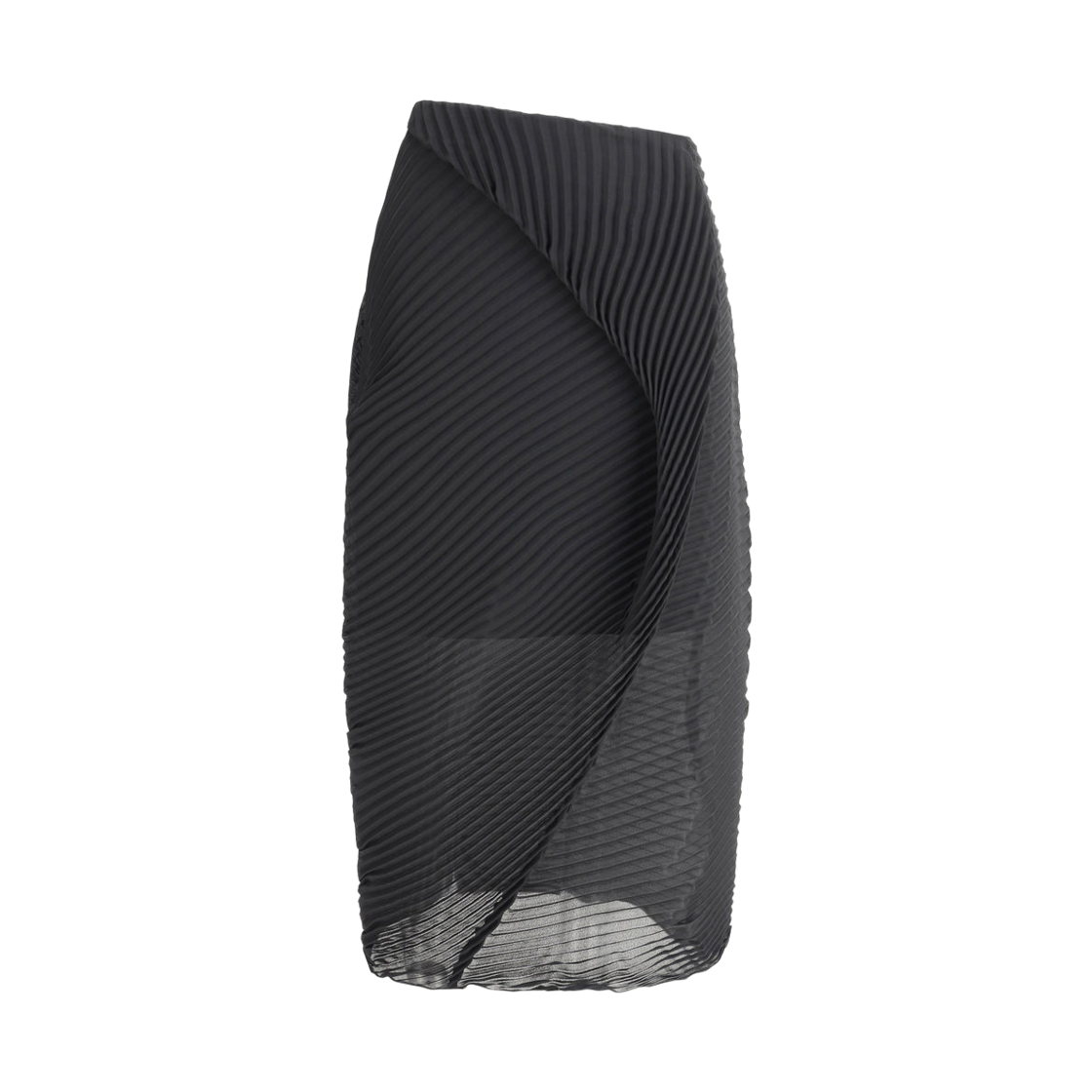 (W) 더 로우 유키 미디 스커트 블랙((W) The Row Yuki Midi Skirt Black)