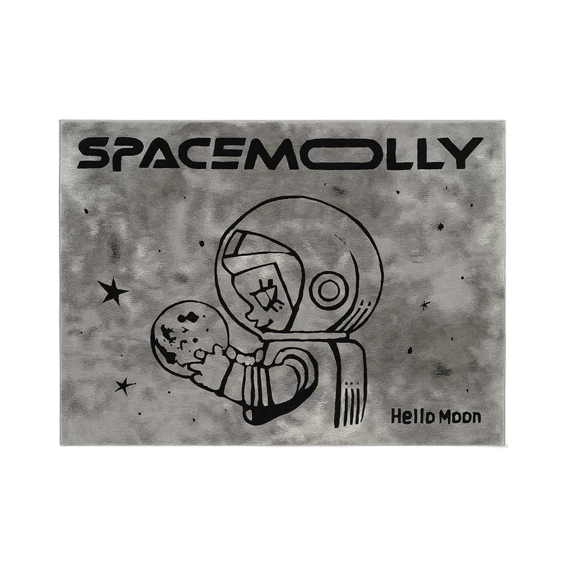 팝마트 메가 스페이스 몰리 헬로 문 스몰 아트 러그(Pop Mart Mega Space Molly Hello Moon Small Art Rug)