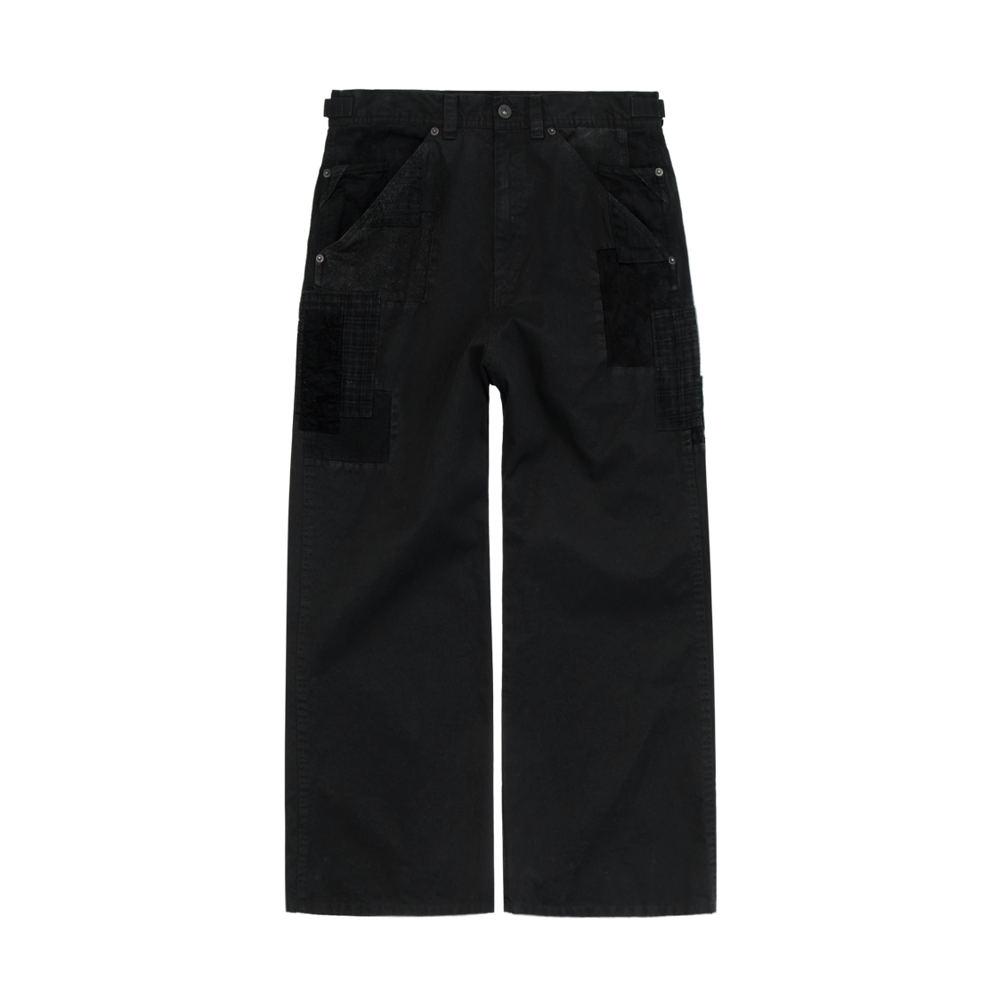 PL5LPT1023B0 Polyteru Patchwork Narrow Chino Black