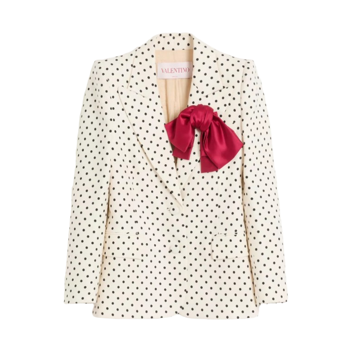 CE46598SR8E (W) Valentino Supergran Plusdepois Print Jacket Birch Black