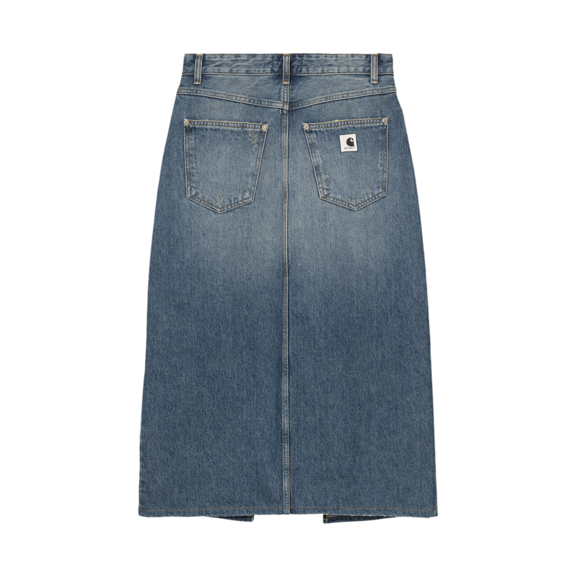 (W) 칼하트 WIP 브랜돈 스커트 블루 그라인드 워시드((W) Carhartt WIP Brandon Skirt Blue Grind Washed) - 2