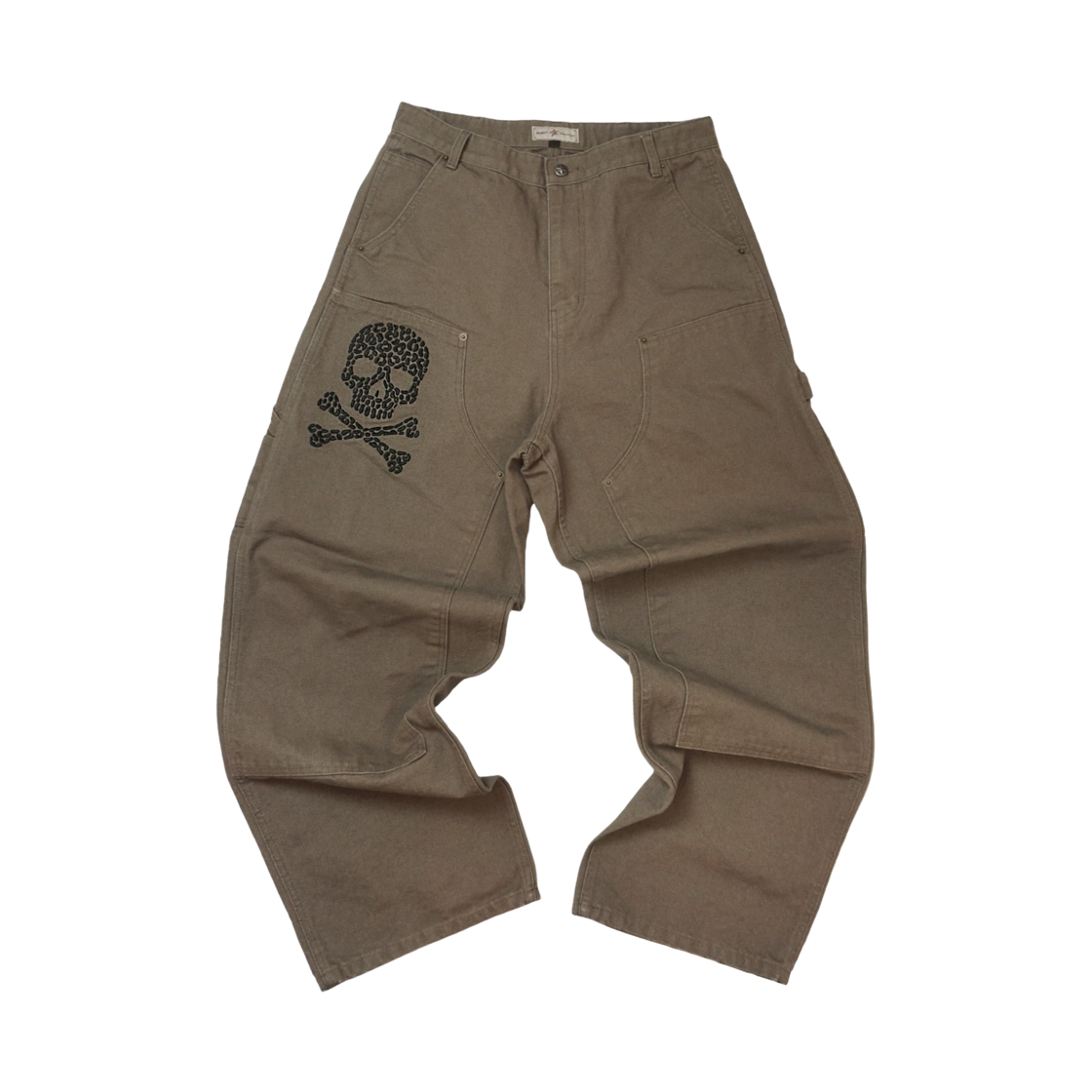 아오이로 더 데스 오브 크롬 더블 니 팬츠 모카 브라운(Aoiro The Death of Chrome Double Knee Pants Mocha Brown)