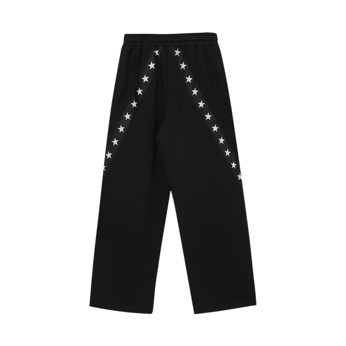 BP23FWBKL8 BAUF B Star Line Wide Sweatpants Black