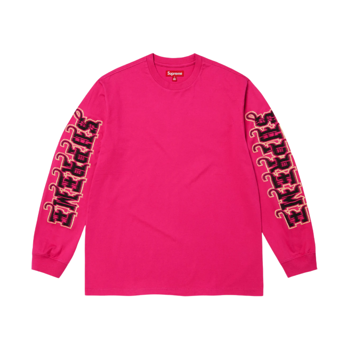 슈프림 인타르시아 슬리브 롱슬리브 탑 푸시아 - 25FW