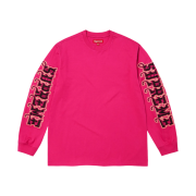 Supreme Intarsia Sleeve L/S Top Fuchsia - 25FW