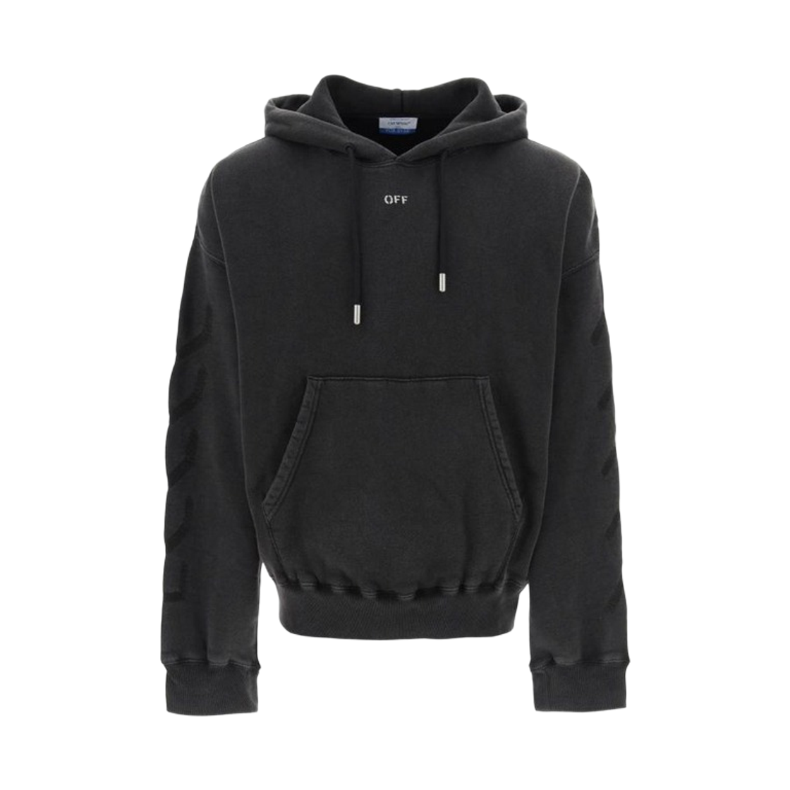 OMBB118C99FLE0021077 Off-White Matthew Hoodie Black