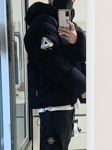 IAB Studio Half Zip-Up Black White, IAB Studio Sweatpants Black White - 23SS 착용 스타일 - 3
